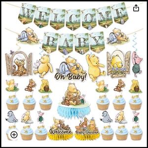 Vintage Winnie the Pooh party decor pack